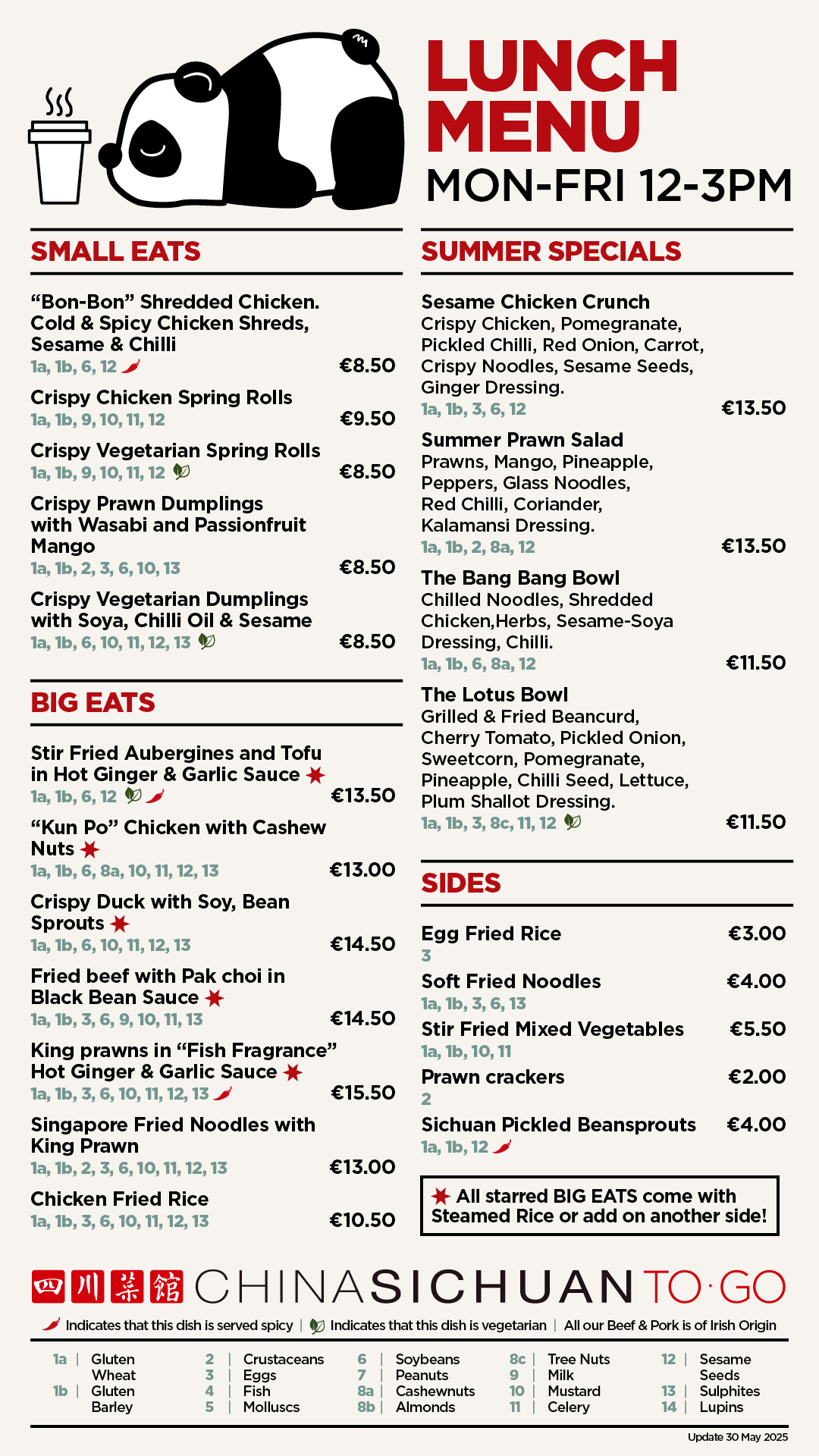 Lunch Menu